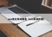 seo优化实训报告（seo实训内容）